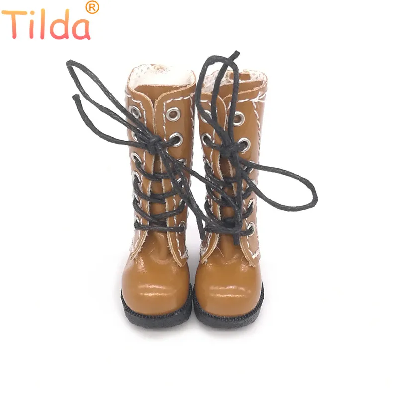 Сапоги для кукол Tilda 3 2 см кукольная обувь Blythe 1/8 шарнирных аксессуары Toy высокое