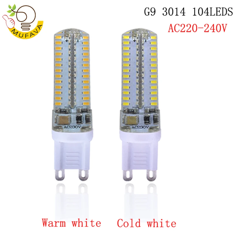 10 шт Мини G4 G9 светодиодный лампы 220V 230 SMD Светодиодная лампа 3W 5W 7 64 s 104 Кукуруза