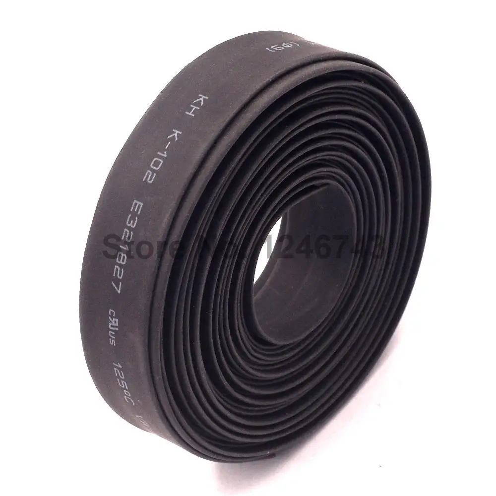 

Hot 6 Meters 9mm Dia Wire Wrap Heat Shrink Tubing Shrinkable Tube Black