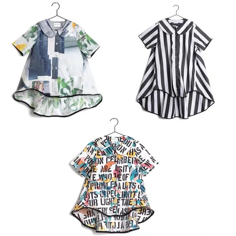 Одежда для маленьких девочек; рубашки для девочек; детская одежда; vestidos; Детские рубашки с изображением волка и Риты; Одежда для девочек; vestidos; платье