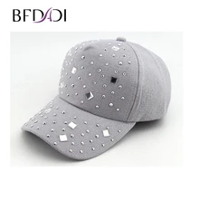 BFDADI, хип-хоп бейсбольная кепка со стразами, для путешествий, солнцезащитный козырек, женская шляпа, бейсболка с козырьком, размер, регулируемая, черный, серый, белый