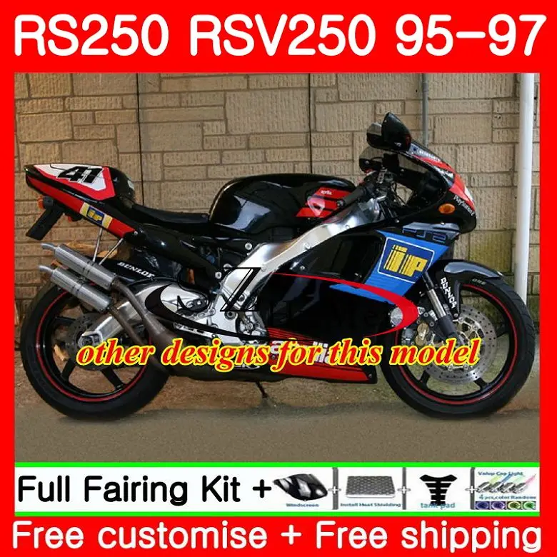 Корпус для Aprilia RS 250 RSV250 RS250 95 96 97 body 85SH3 глянцевый черный RS250R RSV RR 1995 1996 1997