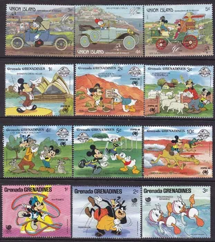 

50 PCS/Lot , All New Cartoon Postage Stamps From Many Country In Good Condition For Collection, All Big .
