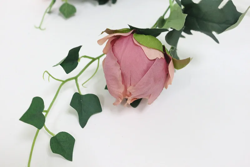 Flone Hight Quality Silk Flower European Peony Flower Bouquet Artificial Flowers Fake Leaf Wedding Home Party Decoration (16)