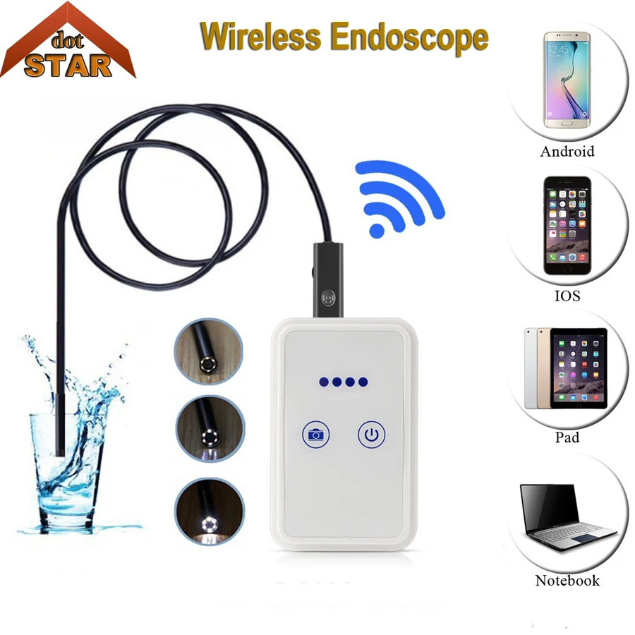 

Stardot WiFi USB car Endoscope Camera Android iPhone PC 1/2/3.5/5M 9mm Dia Waterproof security surveillance IOS USB borescope