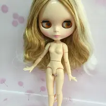 Стоимость смешанные волосы цельная кукла без одежды Blyth кукла, фабричная кукла, модная Кукла подходит для DIY Изменить игрушка BJD для девочек
