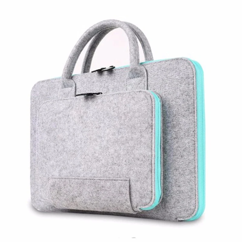 Lowest Price Fashion Wool Felt Universal 11 13 15 17 Inch Laptop Bag Laptop Case Briefcase Handlebag for Macbook Air  Pro 13 Inch Women Bag