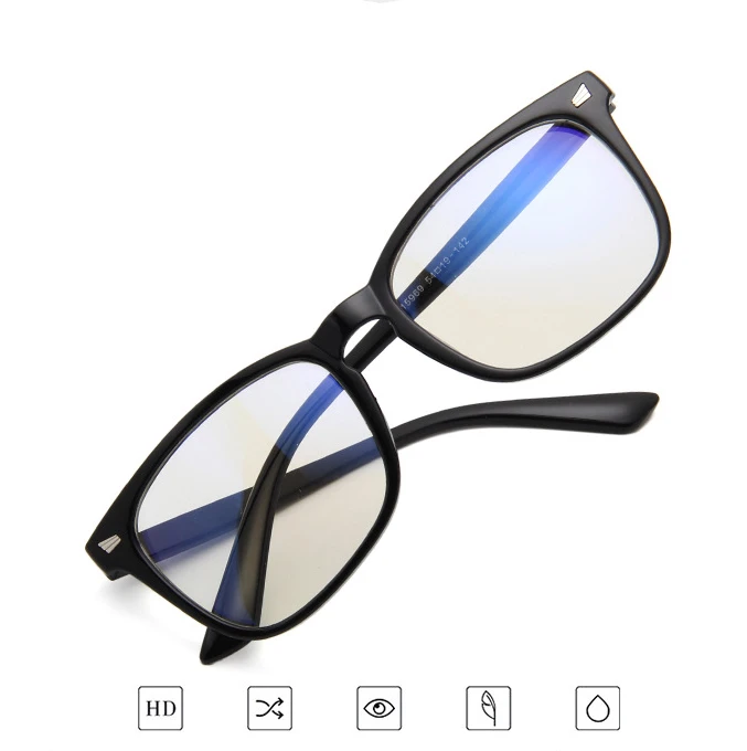 

Fashion Non spherical 12 Layer Coated lenses Retro Frame Anti Blue Ray Clear Lens Eyeglasses Business myopia glasses frame
