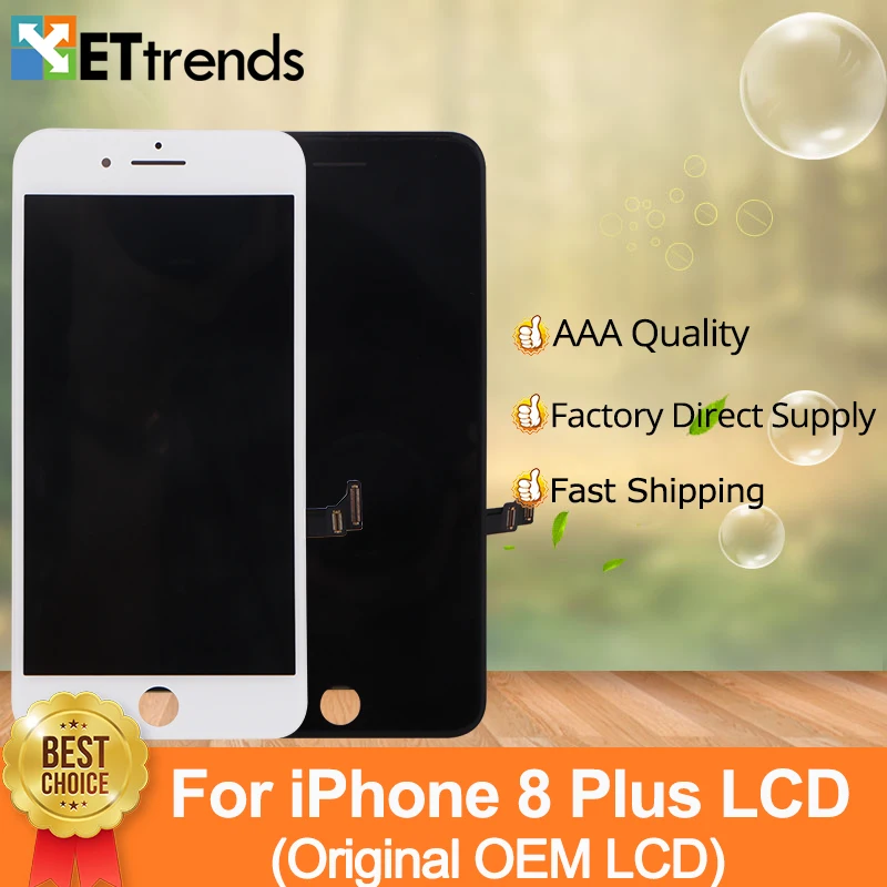 

2pcs/lot 100% Original OEM LCD Display For iPhone 8 Plus LCD Screen Touch Digitizer Assembly One by one Tested DHL Free Shipping