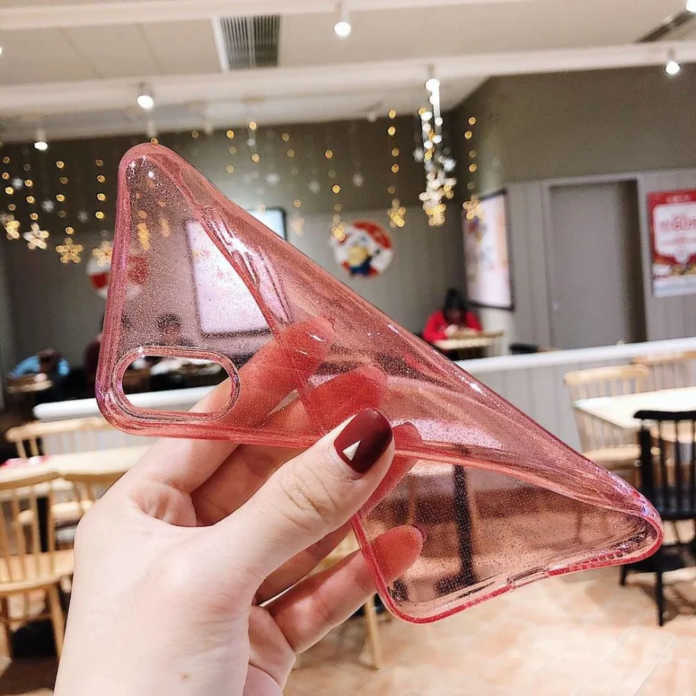 Transparent Glitter Phone Case for Huawei P30 pro Soft Silicone Cover for Huawei P30 P30pro Coque Simple Bling Star Shining Case