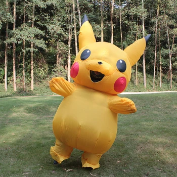 

New Sale Pikachu Inflatable Costume Halloween Christmas Party Funny Inflatable Costume For Adult Party Activities Props Costumes
