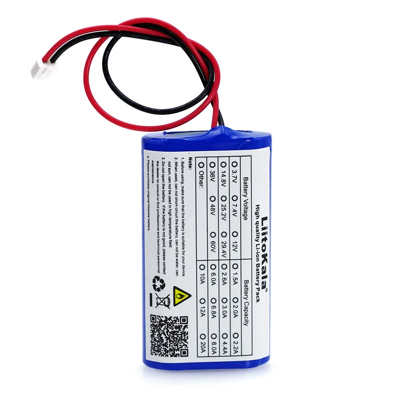 

LiitoKala 3.7V 18650 Lithium Battery Pack 2600mAh 5200mAh Fishing LED Light Bluetooth Speaker 4.2V Emergency DIY batteries+PCB