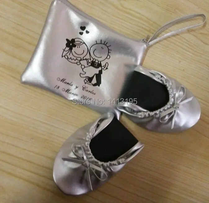 Модный свадебный подарок на плоской подошве; женские балетки; запасная гнущаяся обувь на плоской подошве с сумочкой