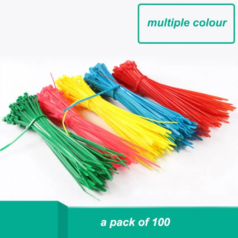 

4*120mm self-locking nylon cable tie 4.7 inches 100pcs Self-locking plastic nylon cable ties cable zipper cable ties neat ribbon