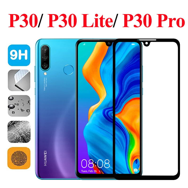 3D For Huawei P30 pro glass p 30 lite screen protector protective