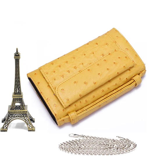 HIGHREAL, женские сумки-мессенджеры, крокодиловый узор, лакированная натуральная кожа, сумочка, Длинный кошелек, конверт, клатч, сумка для женщин - Цвет: Ostrich yellow