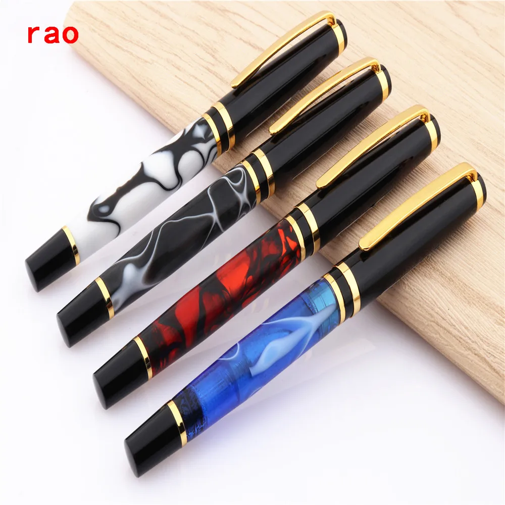 

Luxury quality Beautiful 876 Material jade Acrylic Business office Medium Nib Fountain Pen New School office Supplies Gift pen