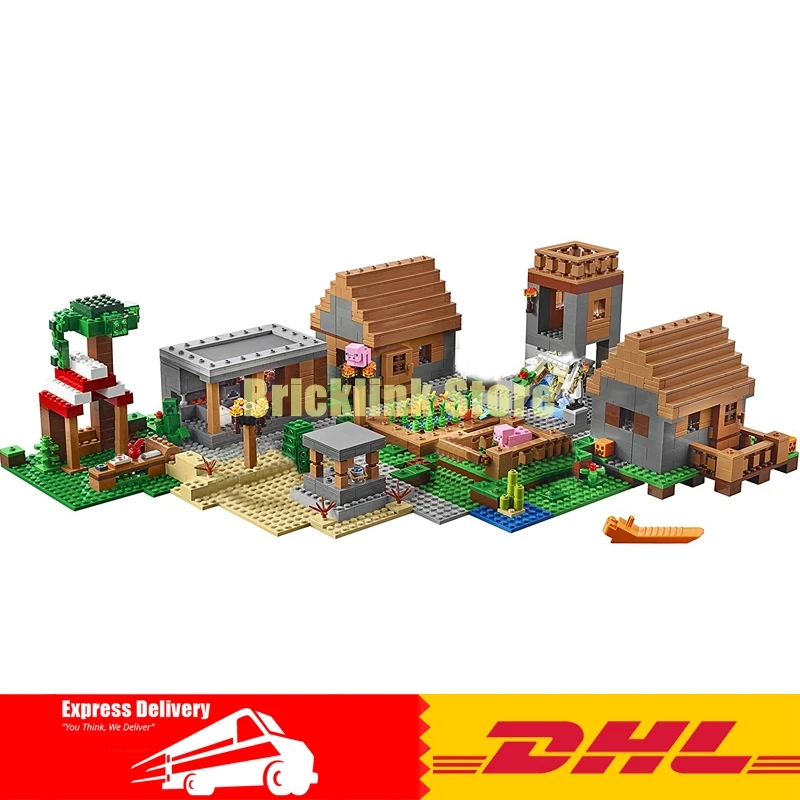 

IN Stock LEPIN 18008 1673 PCS My worlds The Village Model Building Kits Blocks Kid Brick Toy Gift Compatible With 21128