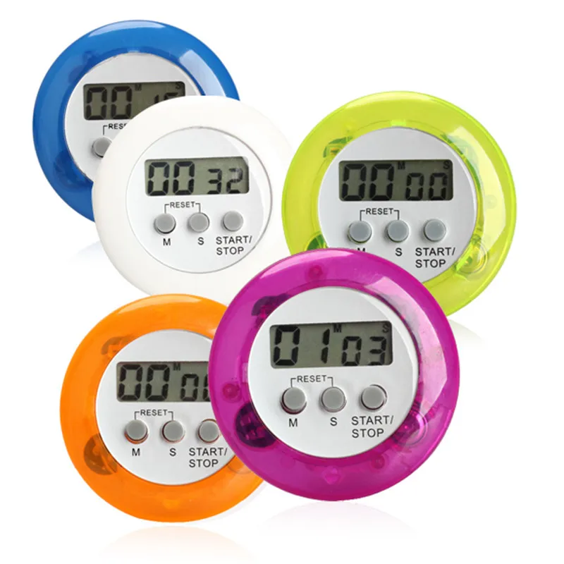 LCD Digital Kitchen Timers Back Stand Cooking Timer Countdown