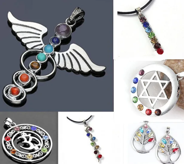 

Chakra Gift Healing Beads Reiki 7 NEW Natural Pendant For Necklace Point HOT