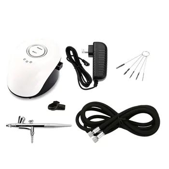 

Airbrush Set Spray Pump Pen Paint gun Air Compressor Kit Art Painting Craft DIY Cake Nail Decoration + 5 Cleaning Brush