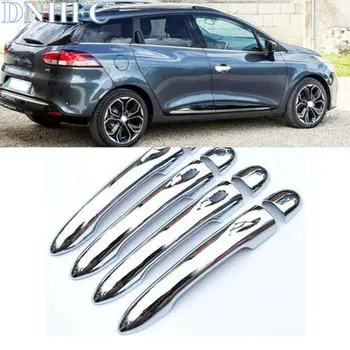 

DNHFC ABS Plastic Chrome trim Door Handle Covers Auto For Renault Clio 4 RS estate Dynamique 5-door 3door hatchback