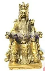 

Bronze statue copper the god of wealth ingot decoration