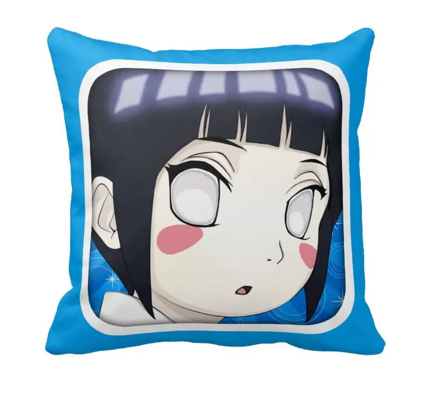 Hyuga Hinata аниме вентилятор прочный 33 см x дюймов глянцевый чехол для подушки (две