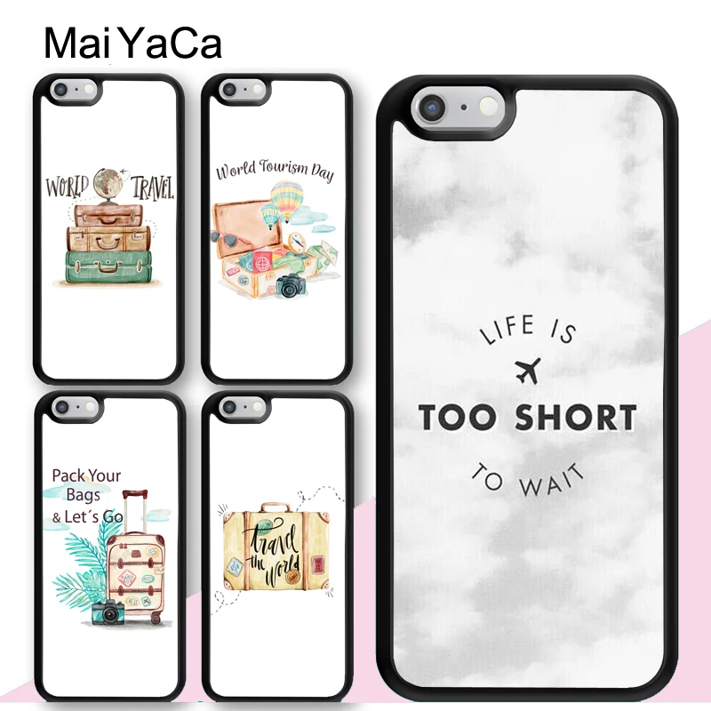 MaiYaCa мировых проездных просто пойти и путешествия цитаты чехол для iphone 12 11 Pro MAX X XR