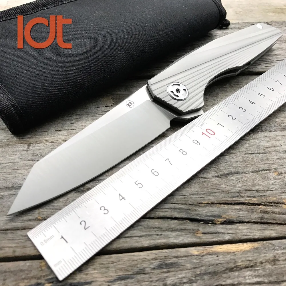 Pаспродажа LDT оригинальные 2 складной Ножи D2 лезвие Titanium TC4 ручка Тактический Отдых на природе Ножи Открытый выживания карман Ножи EDC инструменты