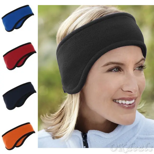 New fashion Women Men winter Polar Fleece Headband With Ear Warmers Ear