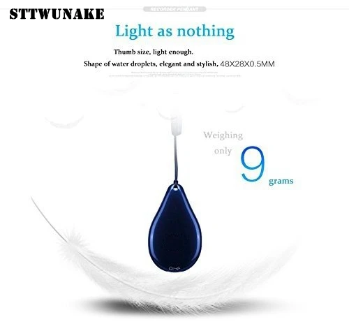 STTWUNAKE mini hidden voice recorder Professional Digital 8GB HD noise reduction Time stamp Spy voice recorder Built-in battery