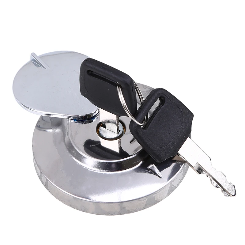

70mm Silver Motorcycle Fuel Gas Tank Cap+Key Cafe Racer Motocross Fuel Tank Caps for Honda Shadow Spirit VT750 DC C2 VLX VT600