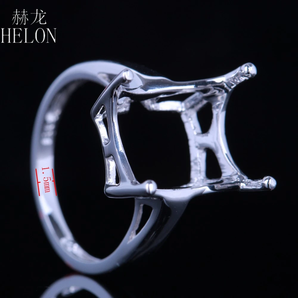 Женское кольцо с полукреплением HELON из стерлингового серебра 925 пробы 10x13