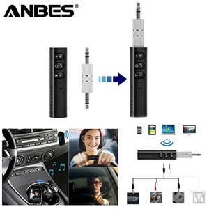 ANBES Мини Bluetooth приемник Bluetooth аудио передатчик 3,5 мм разъем громкой связи Bluetooth автомобильный комплект музыкальный адаптер Bluetooth автомобиль AUX - изображение