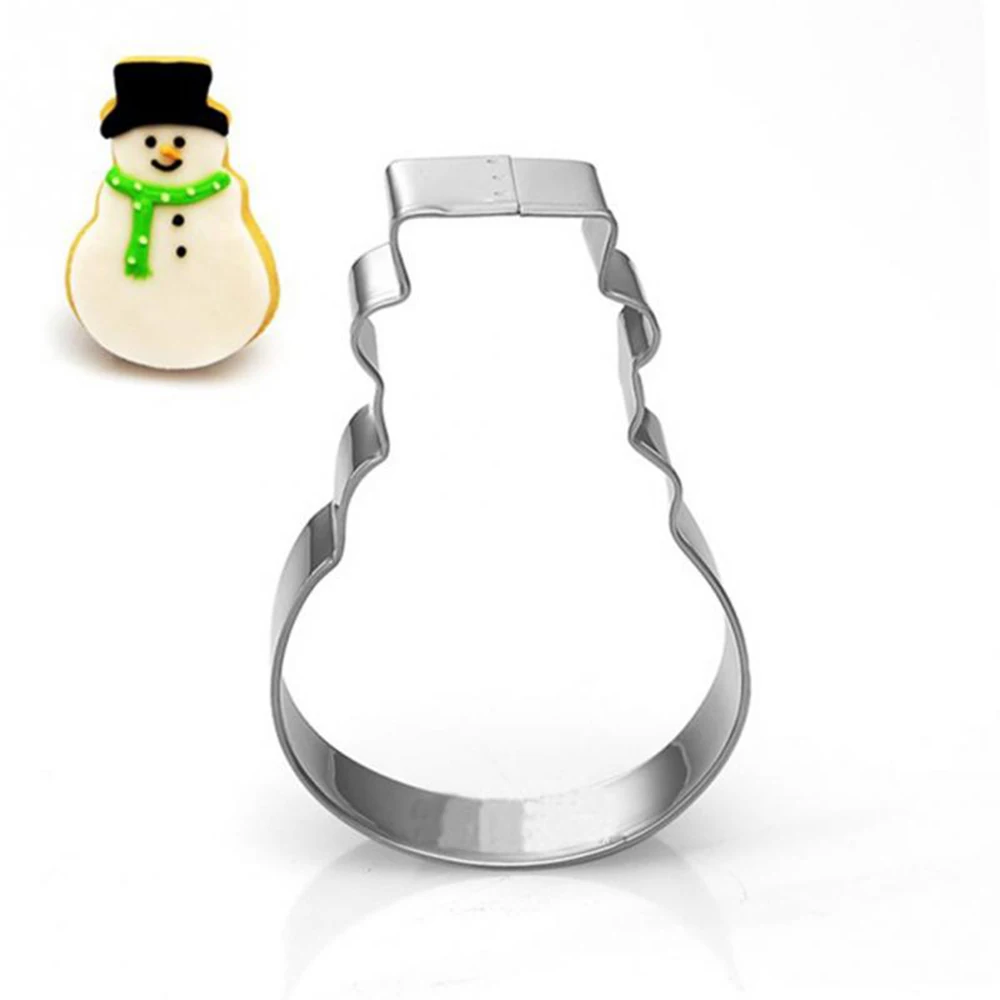 

Christmas Snowman Cake Biscuit Cookie Cutter Cupcake Fondant Sugarcraft Mold Baking Pastry Cake Decorating Tools
