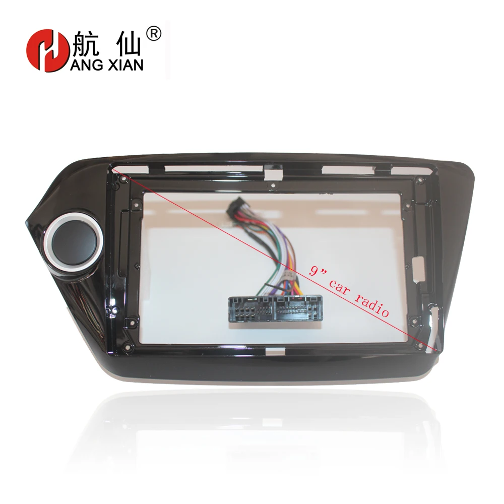 HANGXIAN 2Din Автомобильная Радио Рамка для KIA K2 2011- автомобильная DVD панель GPS Dash комплект установка рамка отделка рамка