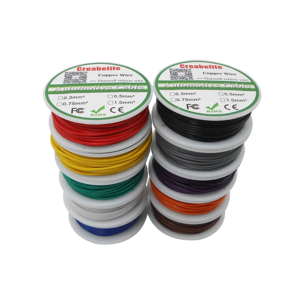 16 AWG Green Pack of 1 1000 Length 0.050 Diameter GPT Automotive Copper Wire