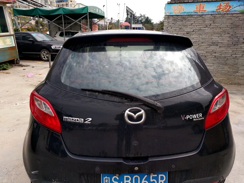 Для Mazda 2 M2 2006 до 2012 хэтчбек заднего крыла спойлер высокого качества ABS Материал спойлер грунт или любой цвет для mazda