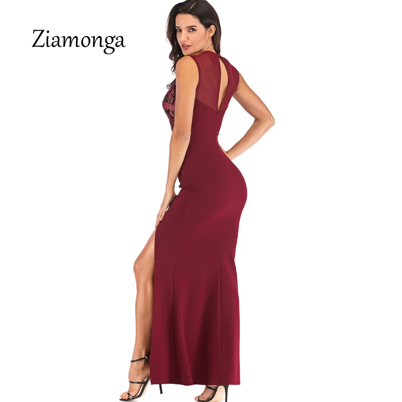 159 20 De Réductionziparmi A Femmes Paillettes Robe Longue Robe Femme élégant Mariage Moulante Soirée Robes De Soirée 2019 Piste Maxi Robe Sexy