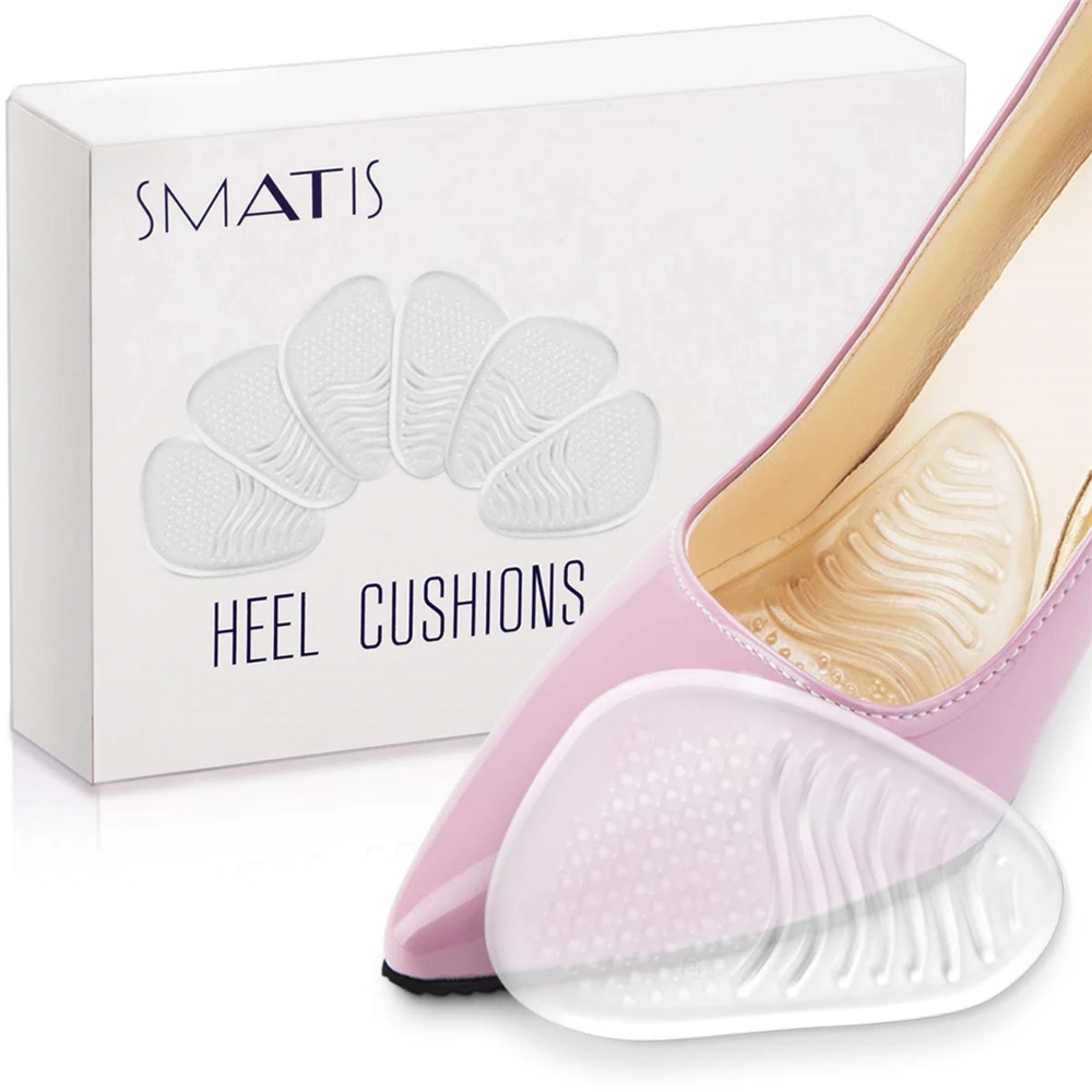 

Ball of Foot Cushions,3 Pairs Metatarsal Pads,Heel Cushions Inserts,Heel Pads Grips Liners for Shoes Heel Protectors No Pain