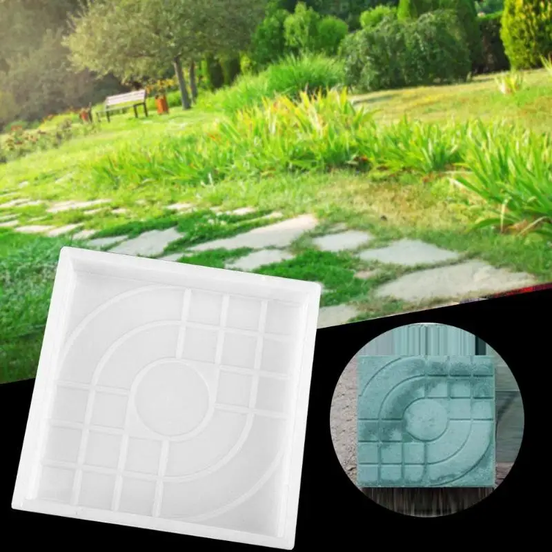 

Concrete Mold Pavement DIY Plastic Path Maker Mold Paving Cement Brick The Stone Road Paving Moulds E5M1