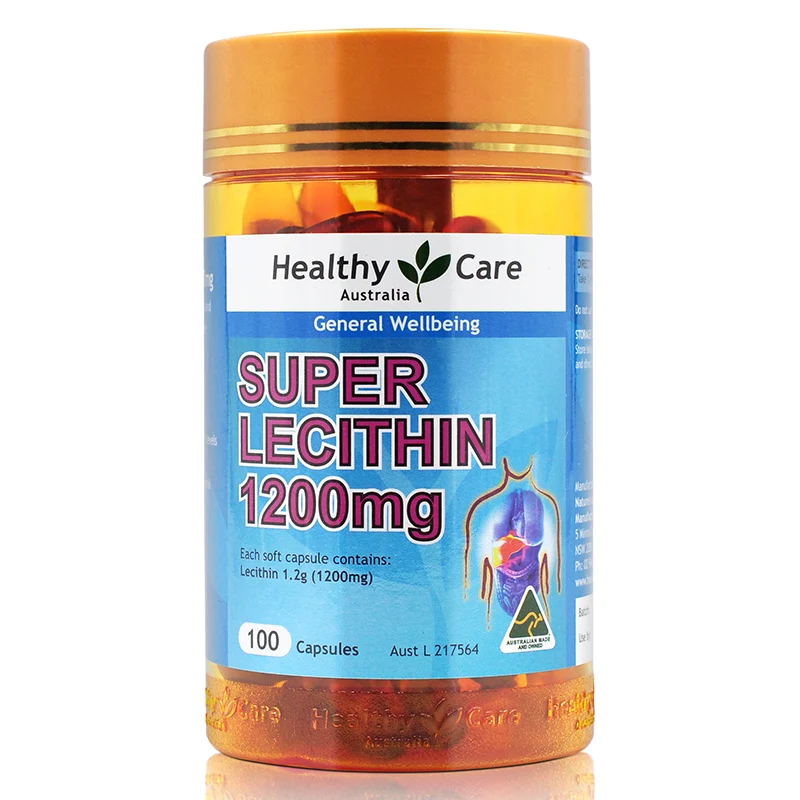 

Free shipping general wellbeing super lecithin 1200 mg 100 pcs