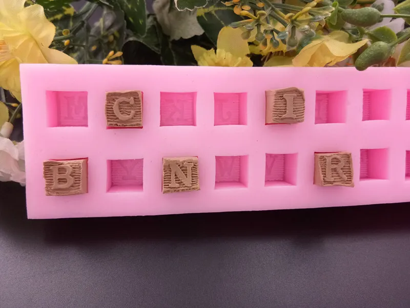 3D Английский алфавит буквы шоколадные вечерние инструменты для украшения торта DIY Алфавит формы для выпечки помадка силиконовые формы F386