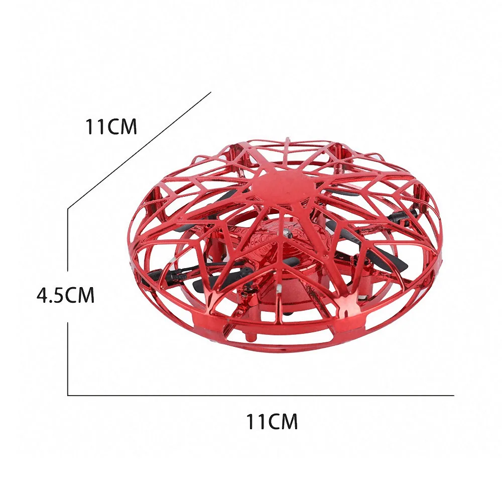 Игрушки Антистрессовый Летающий НЛО RC микро-Дрон с инфракрасным датчиком руки вертолет анти-столкновения самолета электронные игрушки для детей