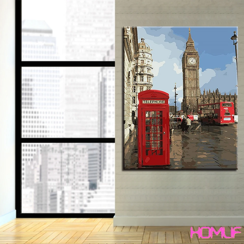 

diamond embroidery sale telephone booth Building Home Decor diamond painting stitch cross diamond mosaic rhinestones pictures
