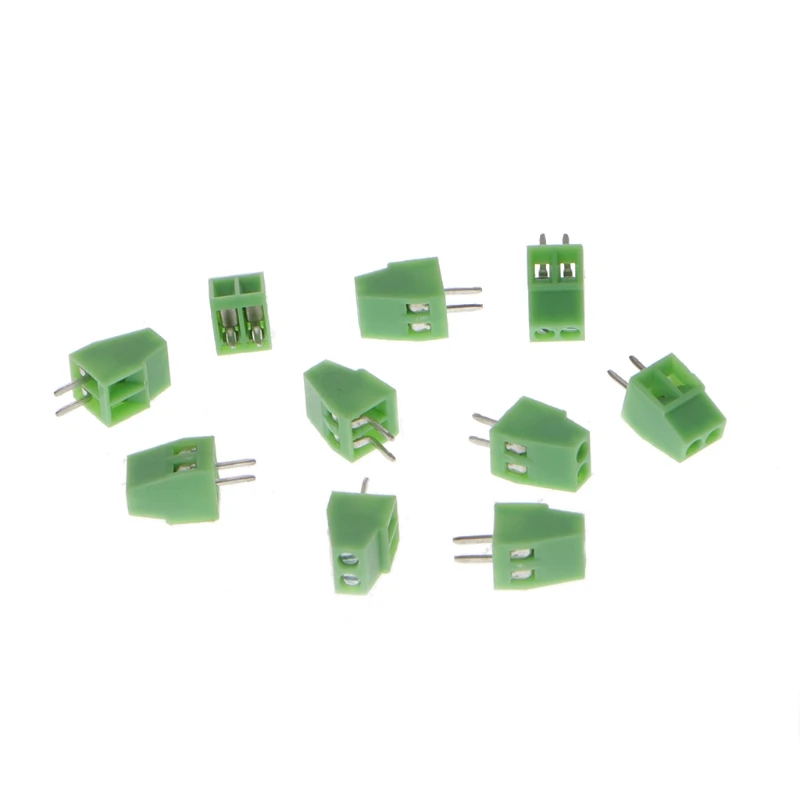 

10 Pcs 2Pin-4Pin Screw PCB Mounted Terminal Blocks Connector 2.54mm Pitch