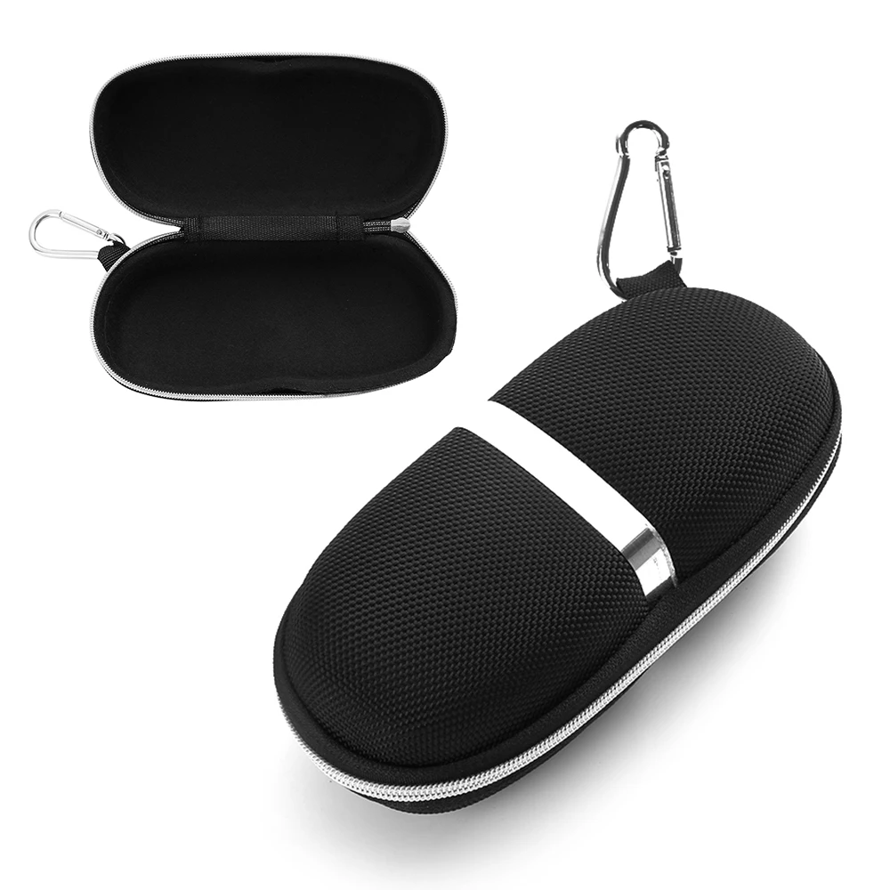 

1/5PC Fashion Portable Sunglasses Hard Case Eye Glasses Protector Box Holder Eyeglasses Cleaner Cloth Glasses Zipper Box
