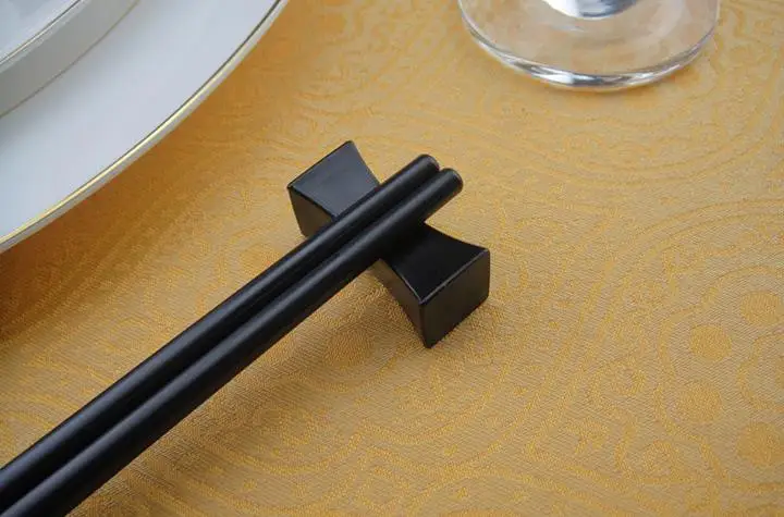 Китайский Черный Цвет Chopstick Отдыха традиционные нерегулярные Подушки Детские в форме Палочки китайские держатель Ресторан отеля Кухня соединяющихся tablewa