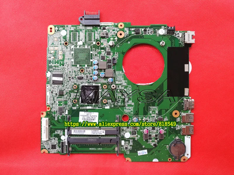 734827-501 734827-001 FIT FOR HP PAVILION TOUCHSMART 15 15-N A6-5200M SERIES laptop motherboard DA0U93MB6D0 REV:D 756221 001 756221 501 for hp touchsmart 15 d 15 d101tx 250 laptop motherboard 820m 2g video card